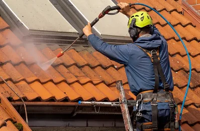 Démoussage et hydrofuge de toiture à Pomayrols